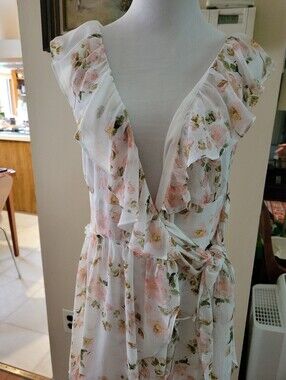 Rachel Roy Size 2 Sleeveless Wrap Dress